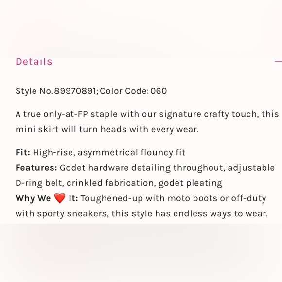 Free People Rue Mini Skirt - Picture 6 of 13